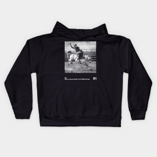 U2 - Artwork 90's Design || Vintage Black & White Kids Hoodie